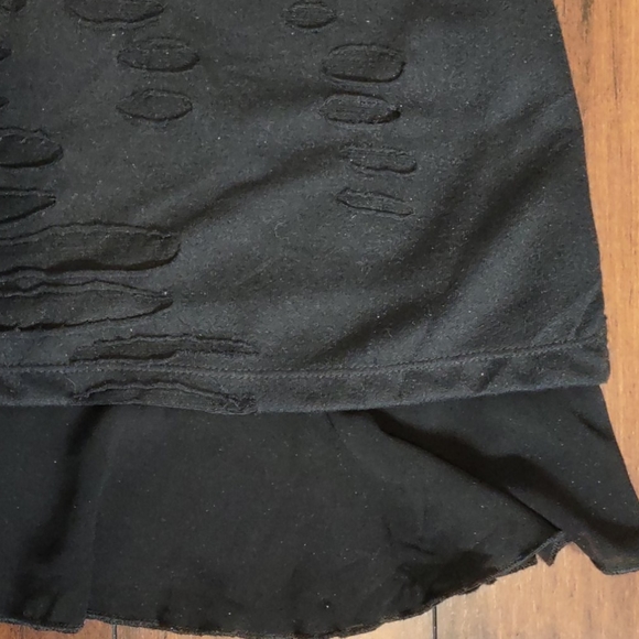 Black Low Back/Backless Distressed Dress - Picture 6 of 7